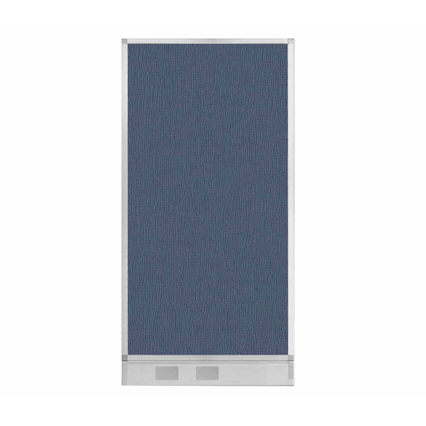 Hush Panel Configurable Cubicle Partition 3' x 6' Ocean Fabric w/ Cable Channel